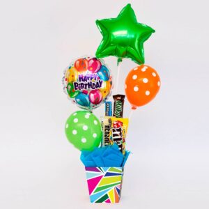 Floristeria-Santa-Tecla-caja-con-dulces-y-globos